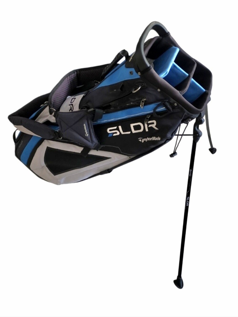 TaylorMade SLDR Standing Golf Bag 5 way top stand dual strap Multicolor *Damaged